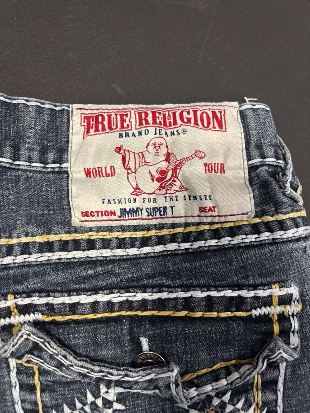 True Religion Jimmy Super T Jeans Size 32 Straight - Picture 4 of 7
